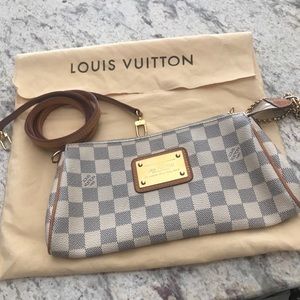 Louis Vuitton Eva Clutch/Crossbody in Damier Azur